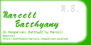marcell batthyany business card
